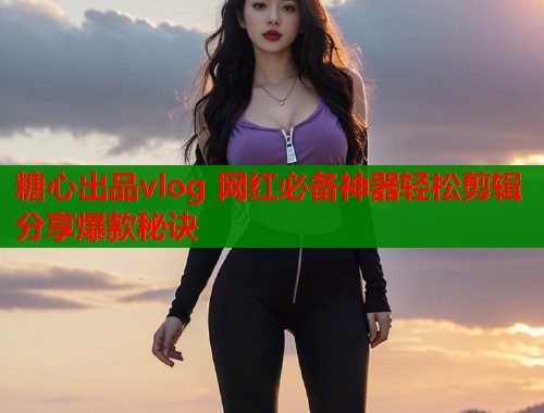 糖心出品vlog 网红必备神器轻松剪辑分享爆款秘诀