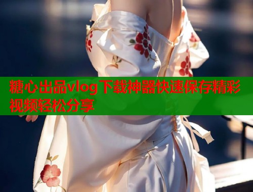 糖心出品vlog下载神器快速保存精彩视频轻松分享