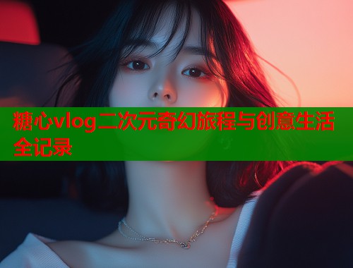 糖心vlog二次元奇幻旅程与创意生活全记录