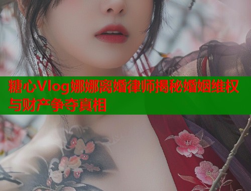 糖心Vlog娜娜离婚律师揭秘婚姻维权与财产争夺真相