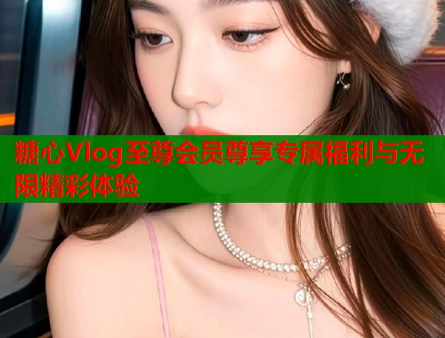 糖心Vlog至尊会员尊享专属福利与无限精彩体验  第2张